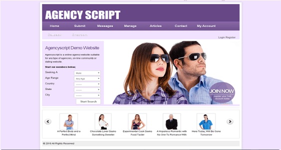 Model Website Script, Modeling Agency Manager Script