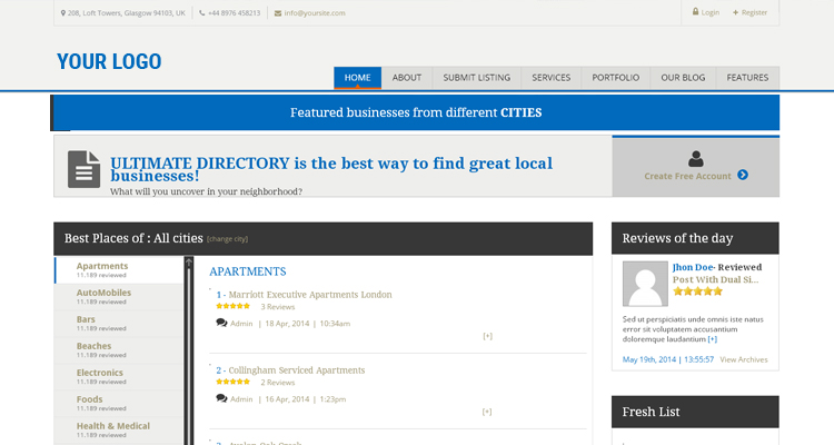 PHP Bussiness Directory Script – PHP Web Directory Script