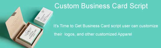 Custom Business Card Script - Custom Business Card PHP Script