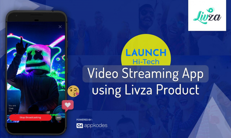 Live streaming application from almost everywhere in the world