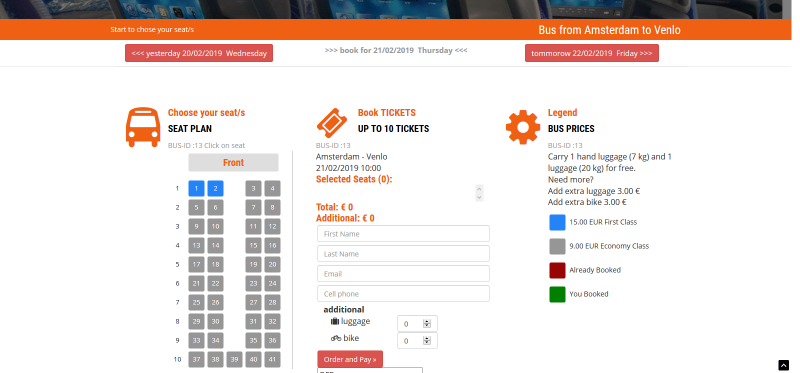 Bus ticket Script