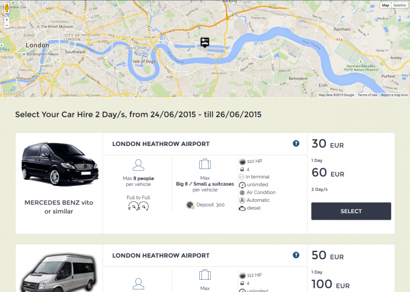 Car Rental Responsive Script