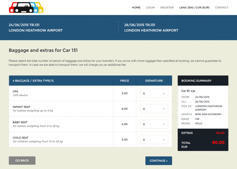 Car Rental Responsive Script