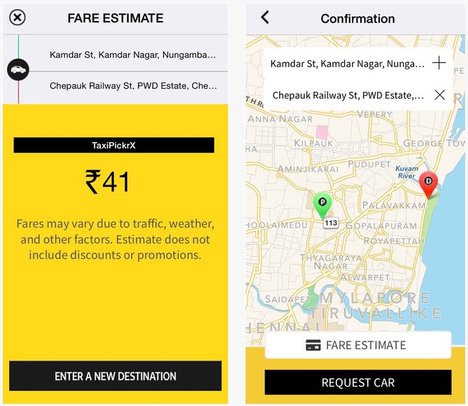 Taxi Pickr - Uber clone script